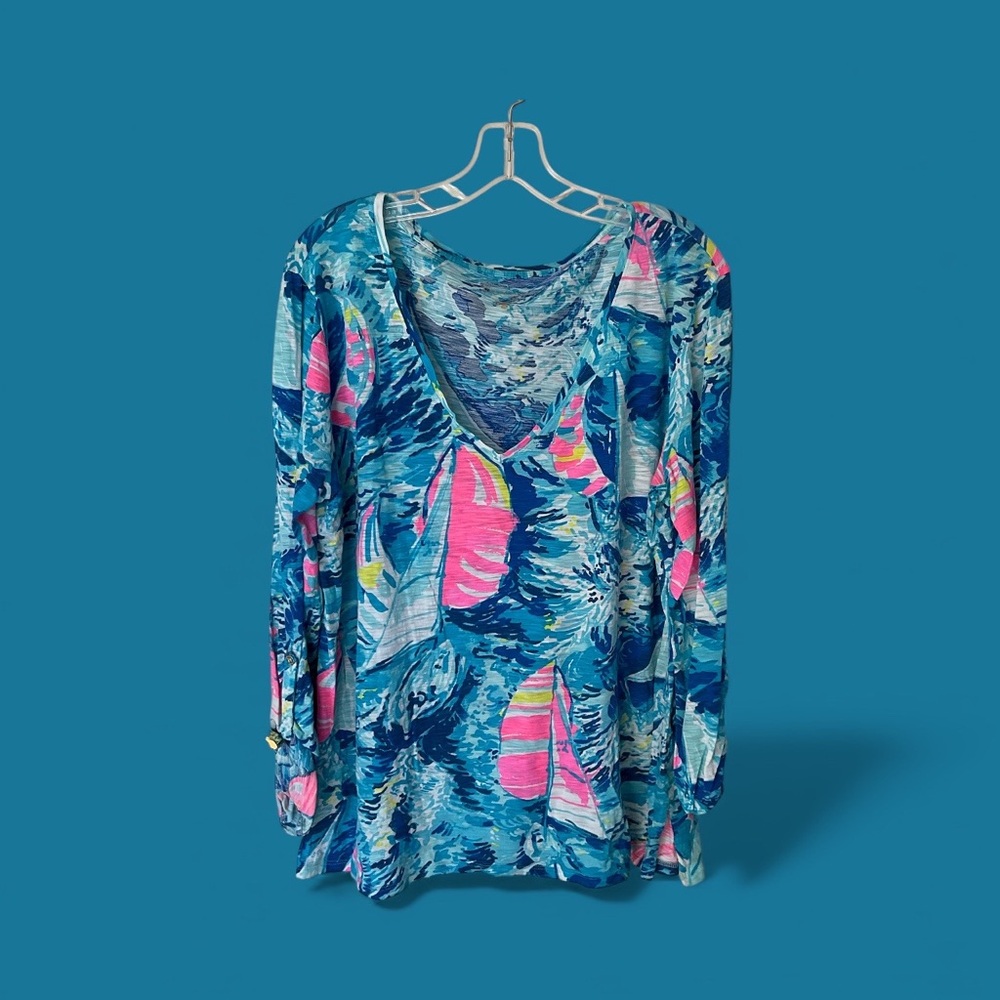 Lilly Pulitzer Vibrant Blue top